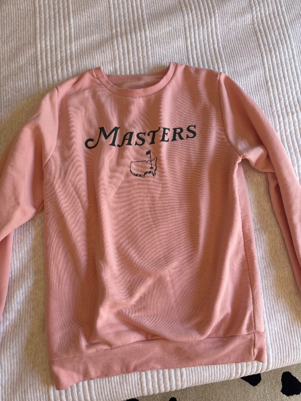 Masters Pink Logo Crewneck Sweatshirt Small